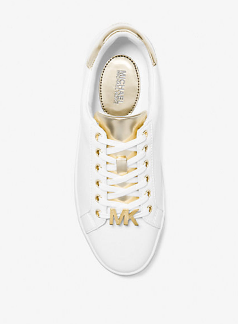 Michael Kors Poppy Two-Tone Faux Leather Sneaker