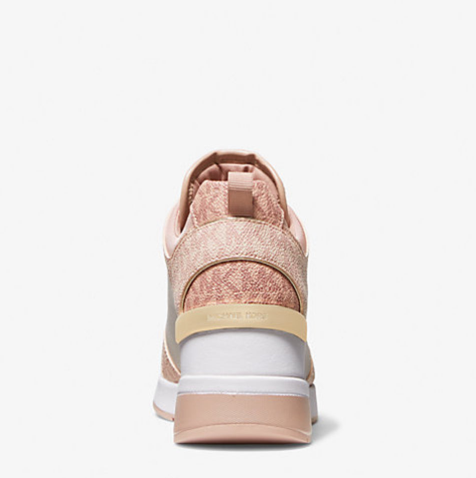 Michael Kors Georgie Color-Block Logo and Leather Trainer