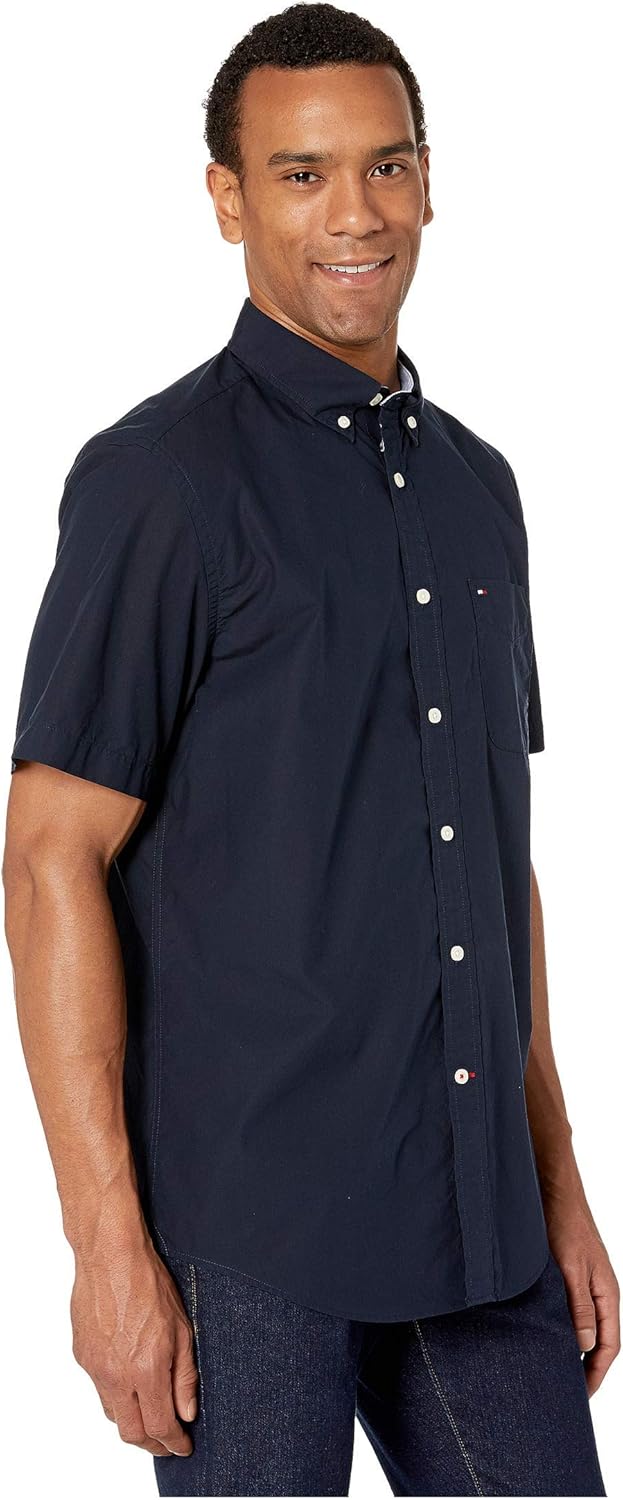 Tommy Hilfiger Slim Fit Short-Sleeve Poplin Shirt
