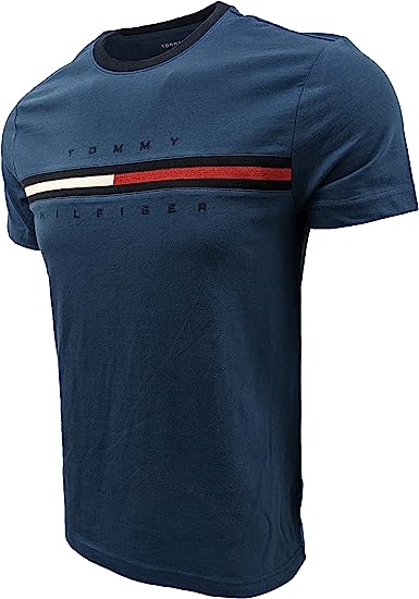 Tommy Hilfiger Men's Short Sleeve Signature Stripe Graphic T-Shirt