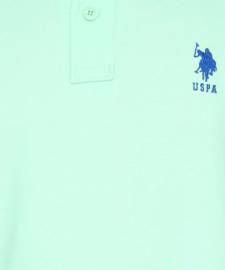 U.S Polo Association Pure Cotton Solid Polo Shirt