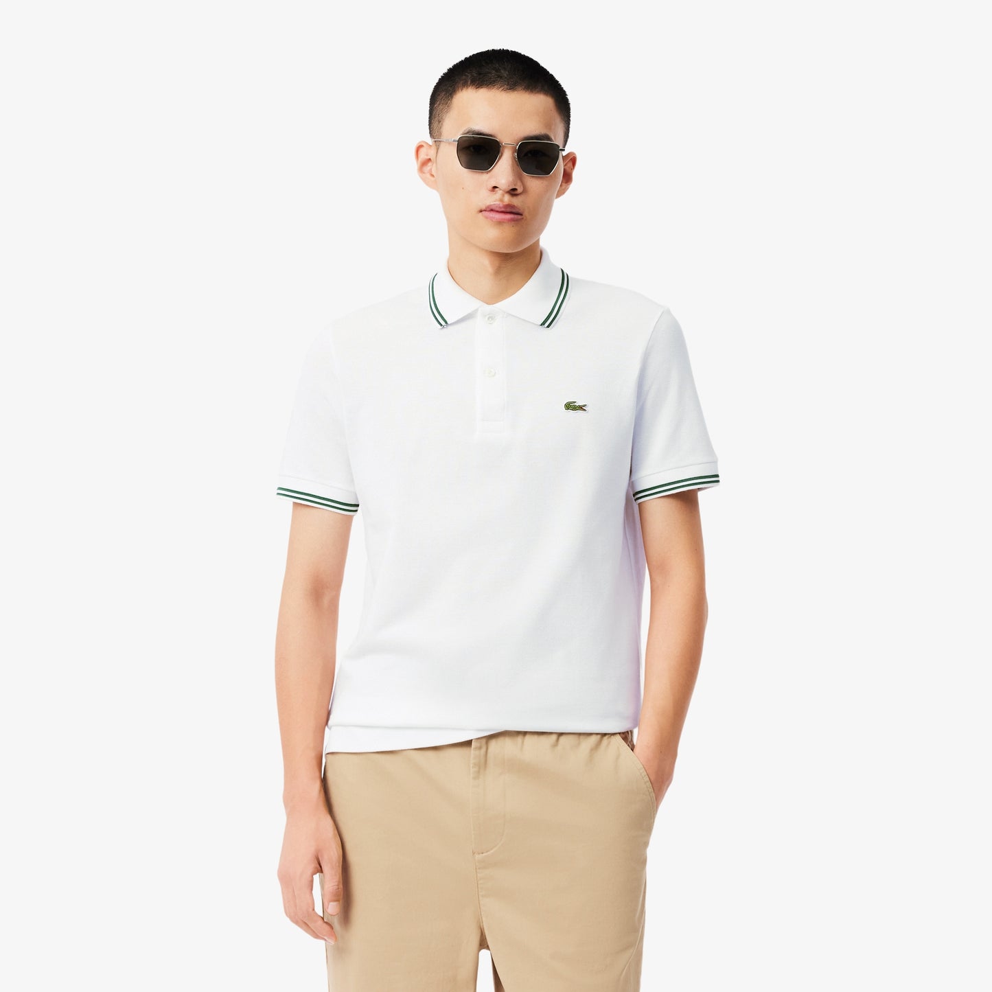 Lacoste Regular Fit L.12.12 Polo con detalles decorativos for men