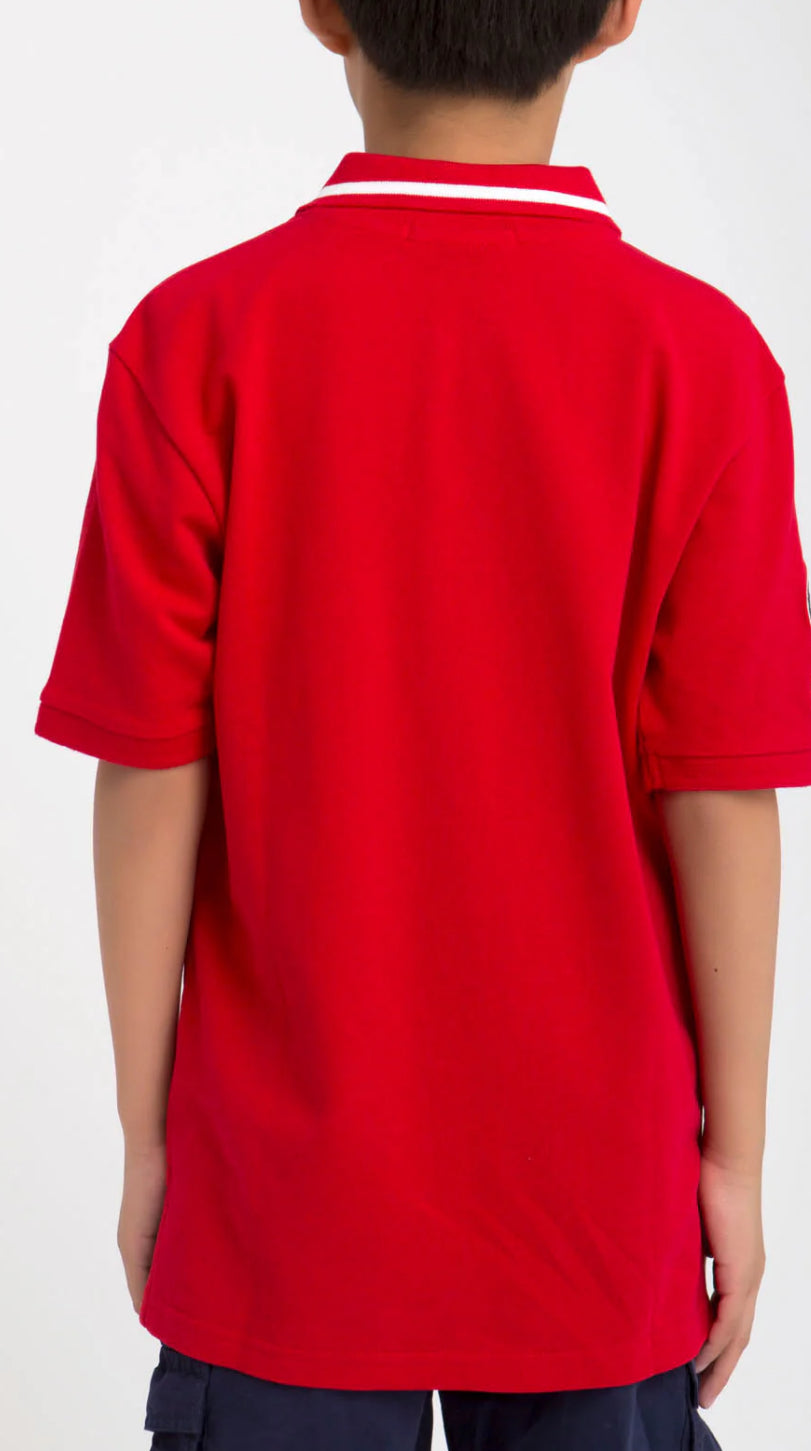U.S Polo Assn Boys Pique Solid Polo Shirt