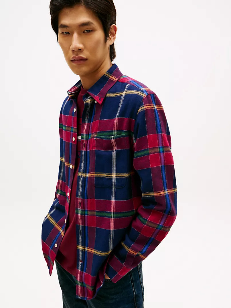 Tommy Hilfiger-Plaid Brushed Flannel Shirt