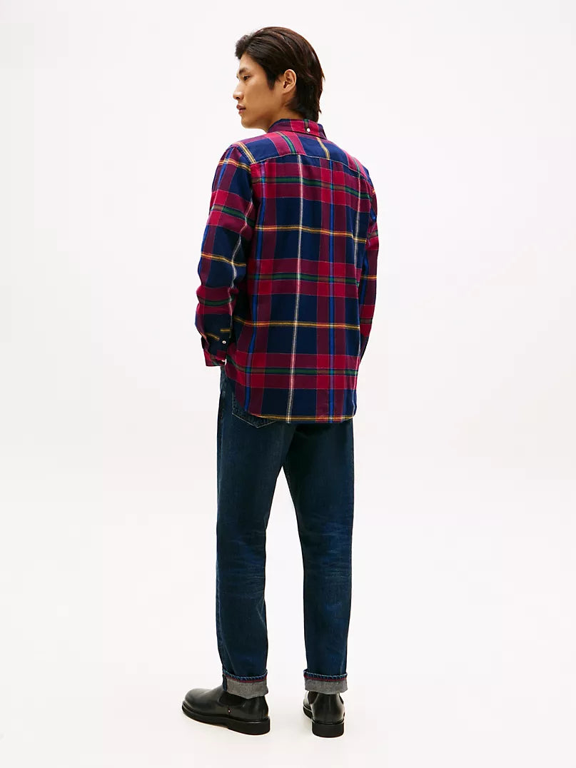 Tommy Hilfiger-Plaid Brushed Flannel Shirt