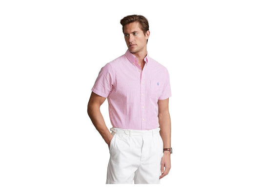 POLO RALPH LAUREN Camisa de Seersucker Prepster Classic Fit para hombre