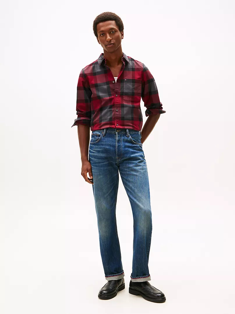 Tommy Hilfiger-Slim Fit Bold Plaid Stretch Oxford Shirt