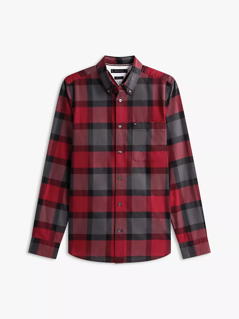 Tommy Hilfiger-Slim Fit Bold Plaid Stretch Oxford Shirt
