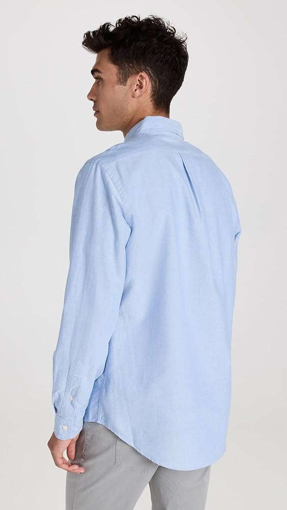 POLO RALPH LAUREN Camisa Oxford icónica de ajuste clásico para hombre