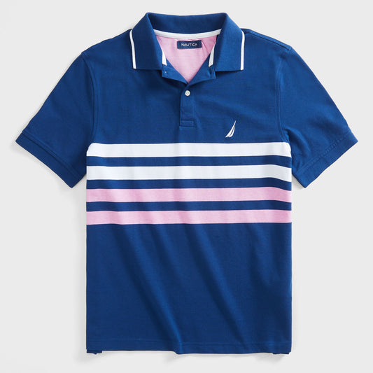 Náutica Classic Fit Stripe Oxford Polo