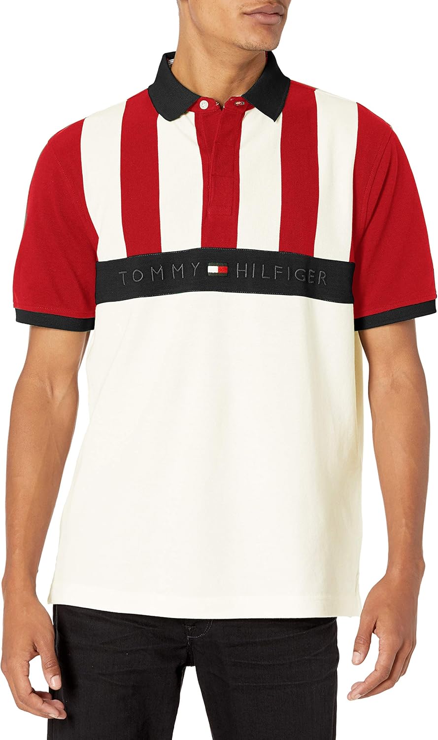 Tommy Hilfiger Men's Classic Fit Short Sleeve Cotton Polo Shirt