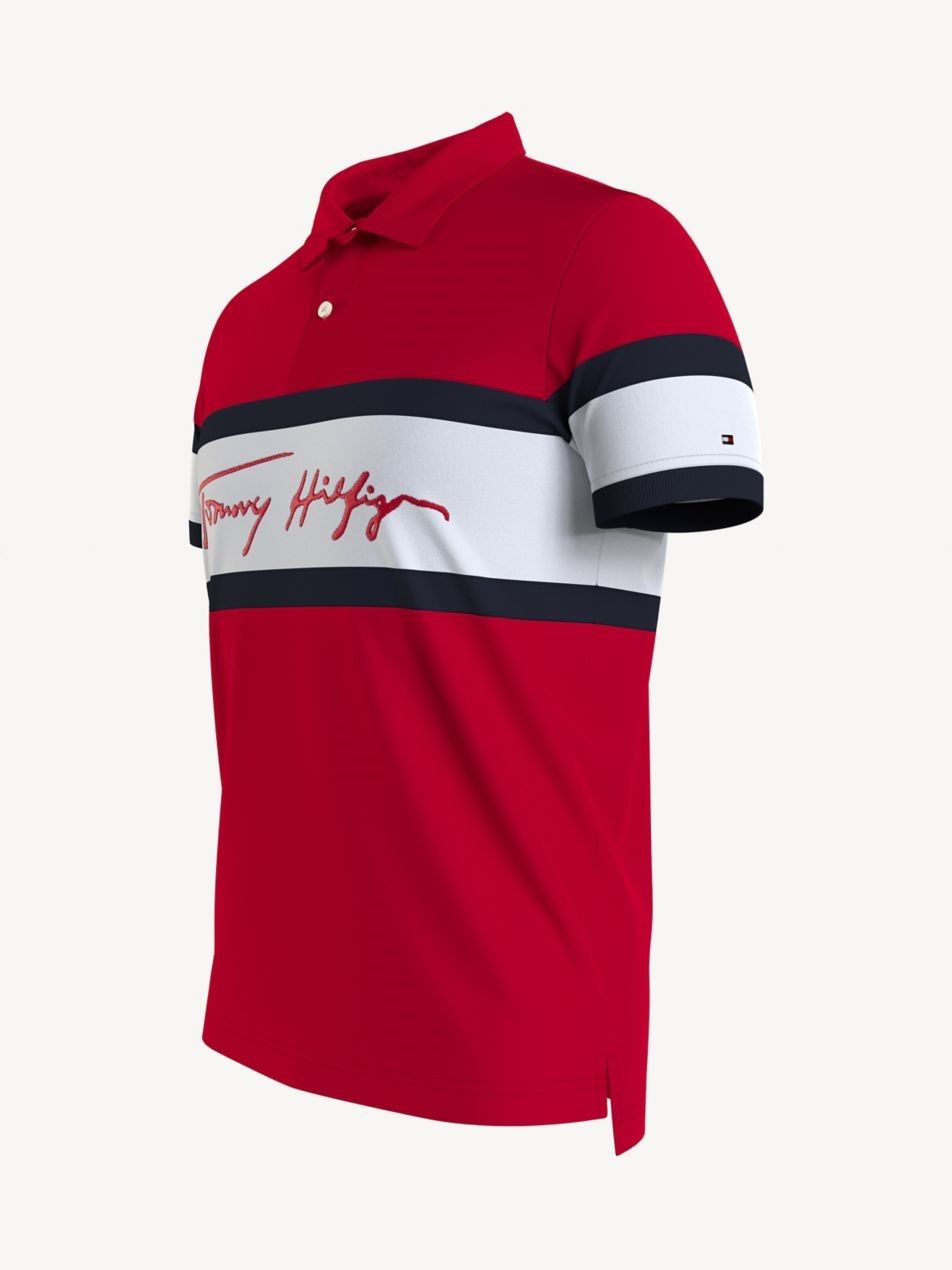 Tommy Hilfiger  Slim Fit Colorblock Signature Polo