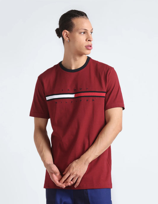 Tommy Hilfiger Tino Brand Taped Regular Fit T-Shirt