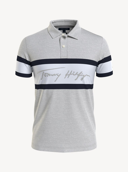 Tommy Hilfiger Slim Fit Colorblock Signature Polo