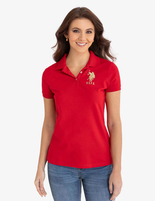 U.S Polo U.S. POLO ASSN. USPA Metallic Print Polo