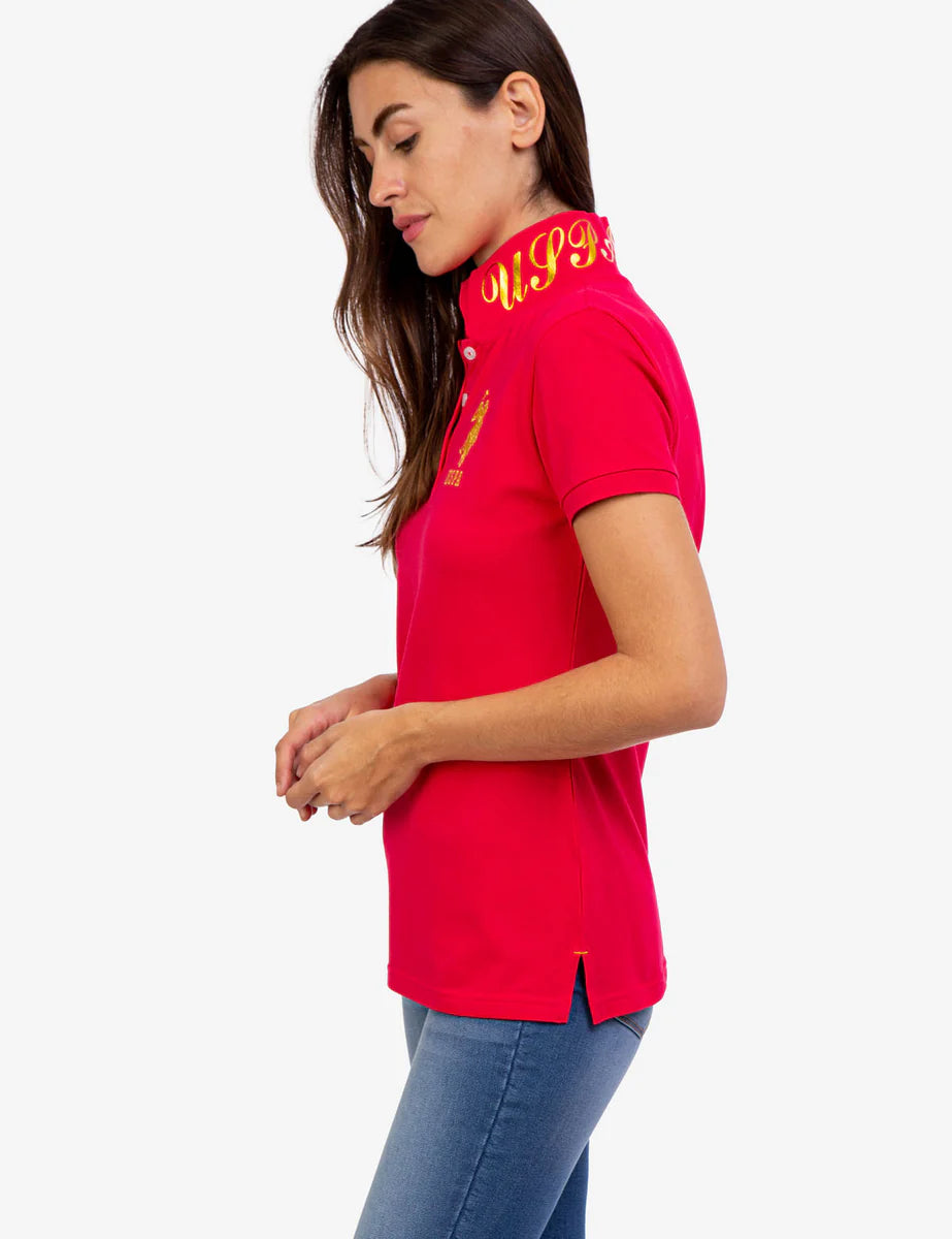 U.S Polo U.S. POLO ASSN. USPA Metallic Print Polo