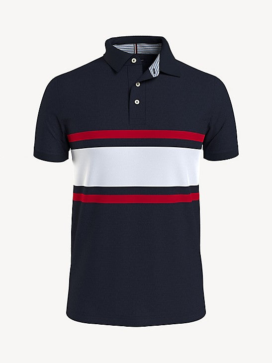 Tommy Hilfiger Slim Fit Stripe Polo