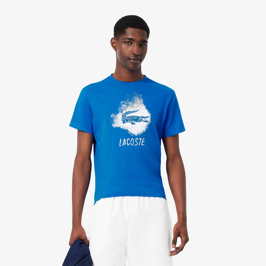 Lacoste Playera deportiva con gráfico Ultra seco para hombre