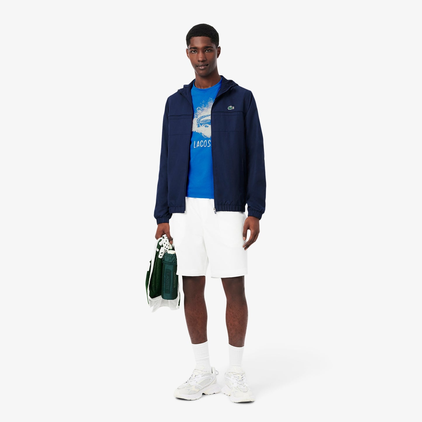 Lacoste Playera deportiva con gráfico Ultra seco para hombre