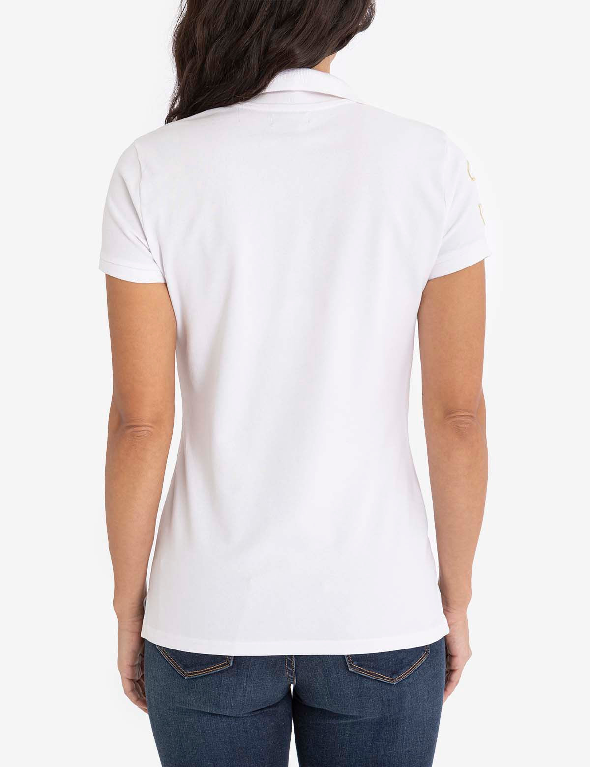 U.S Polo Assn USPA Metallic Print Polo Shirt