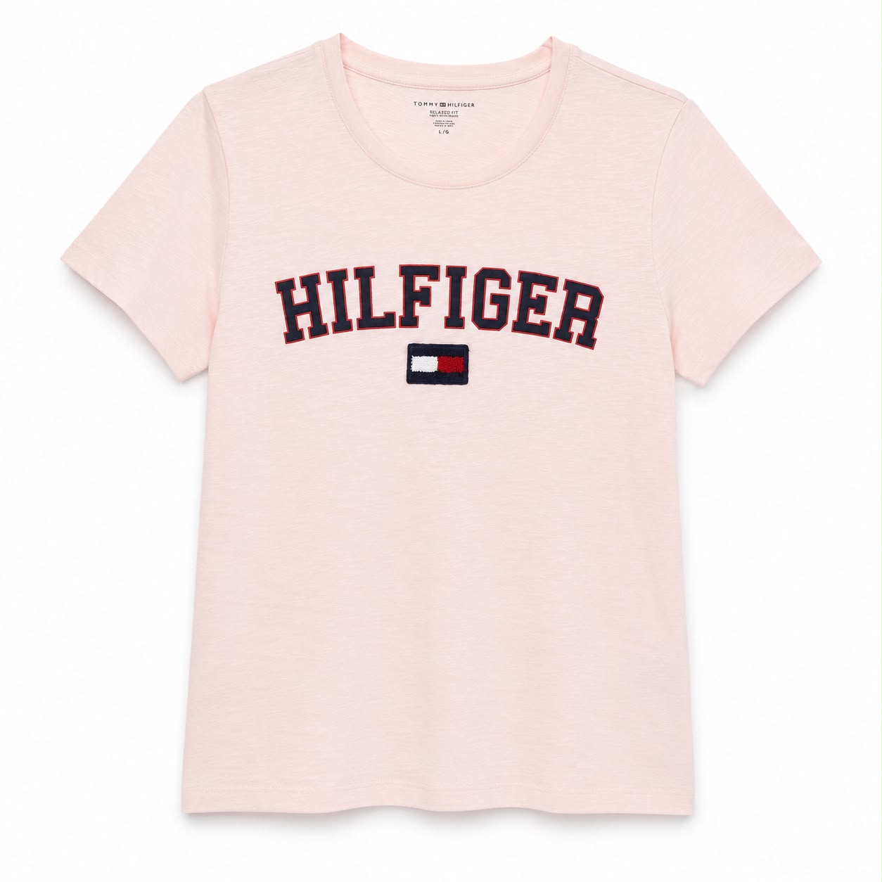 Tommy Hilfiger women's round neck t-shirt in light pink