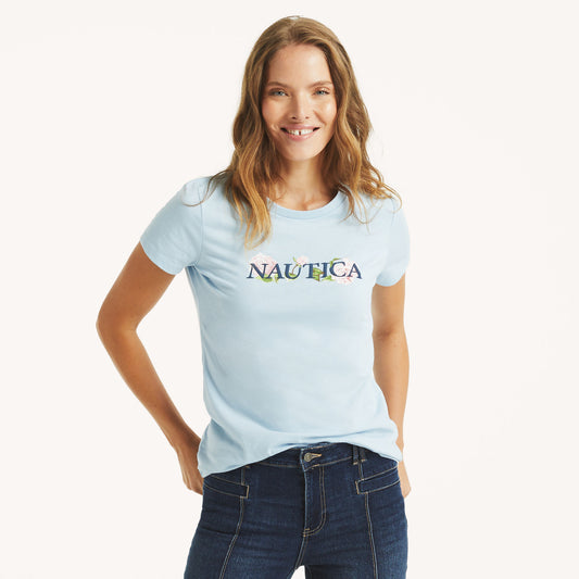 Nautica Floral Puff Graphic T-Shirt