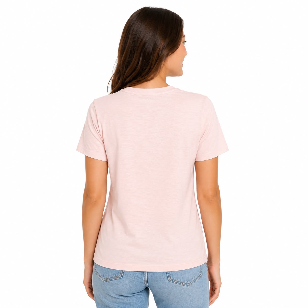 Tommy Hilfiger women's round neck t-shirt in light pink