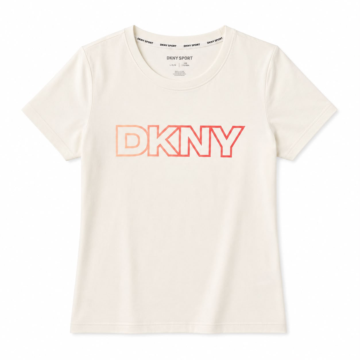 DKNY Sport t-shirt features a logo with ombre effect womens