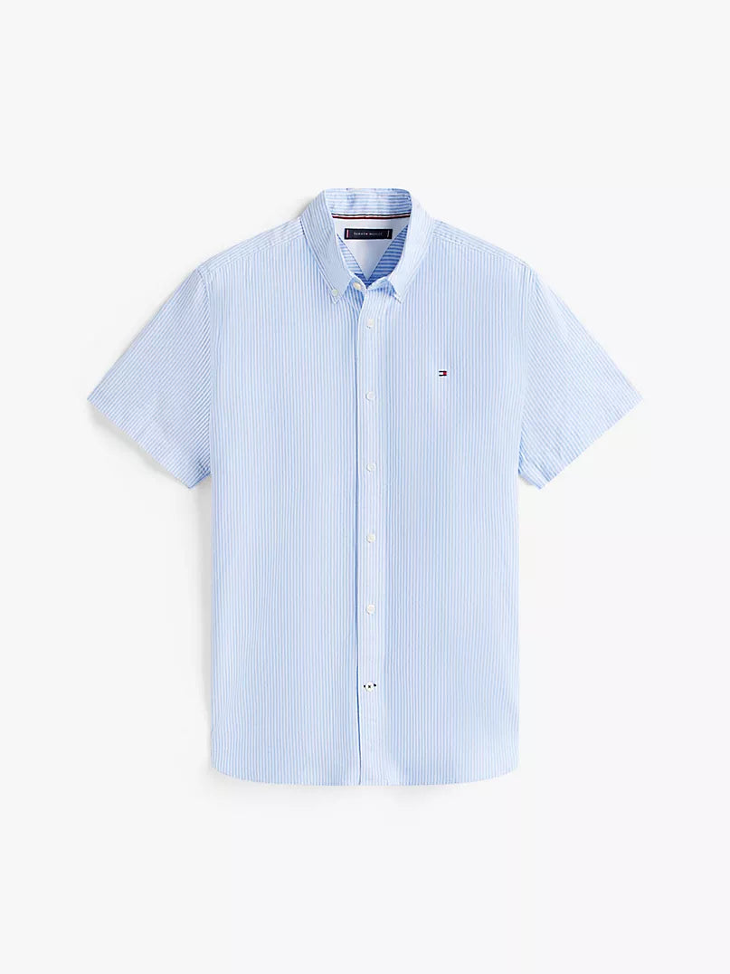 Tommy Hilfiger-Short-Sleeve Stripe Oxford Shirt