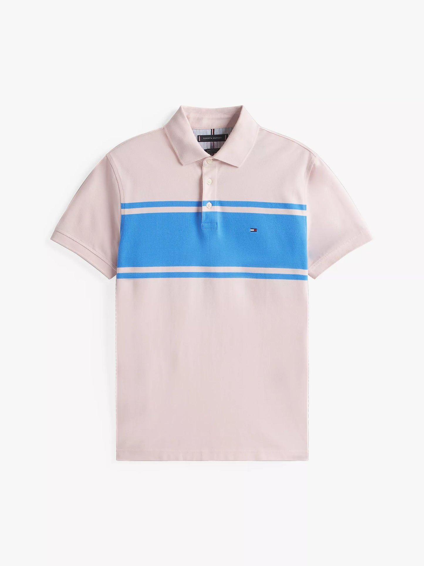 Tommy Hilfiger-Slim Fit Block Stripe Polo