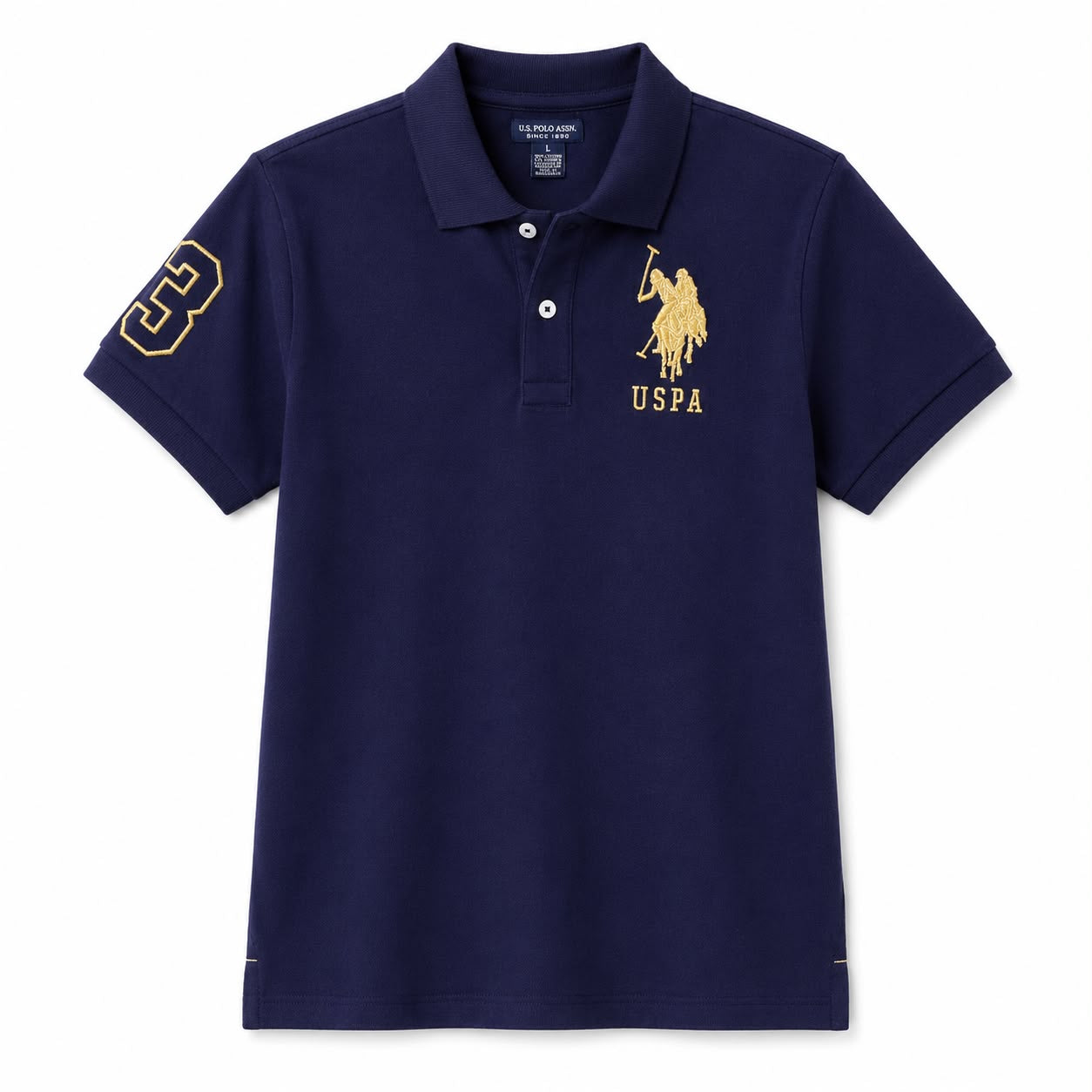 Us Polo Assn Metallic Print Polo Shirt Women’s