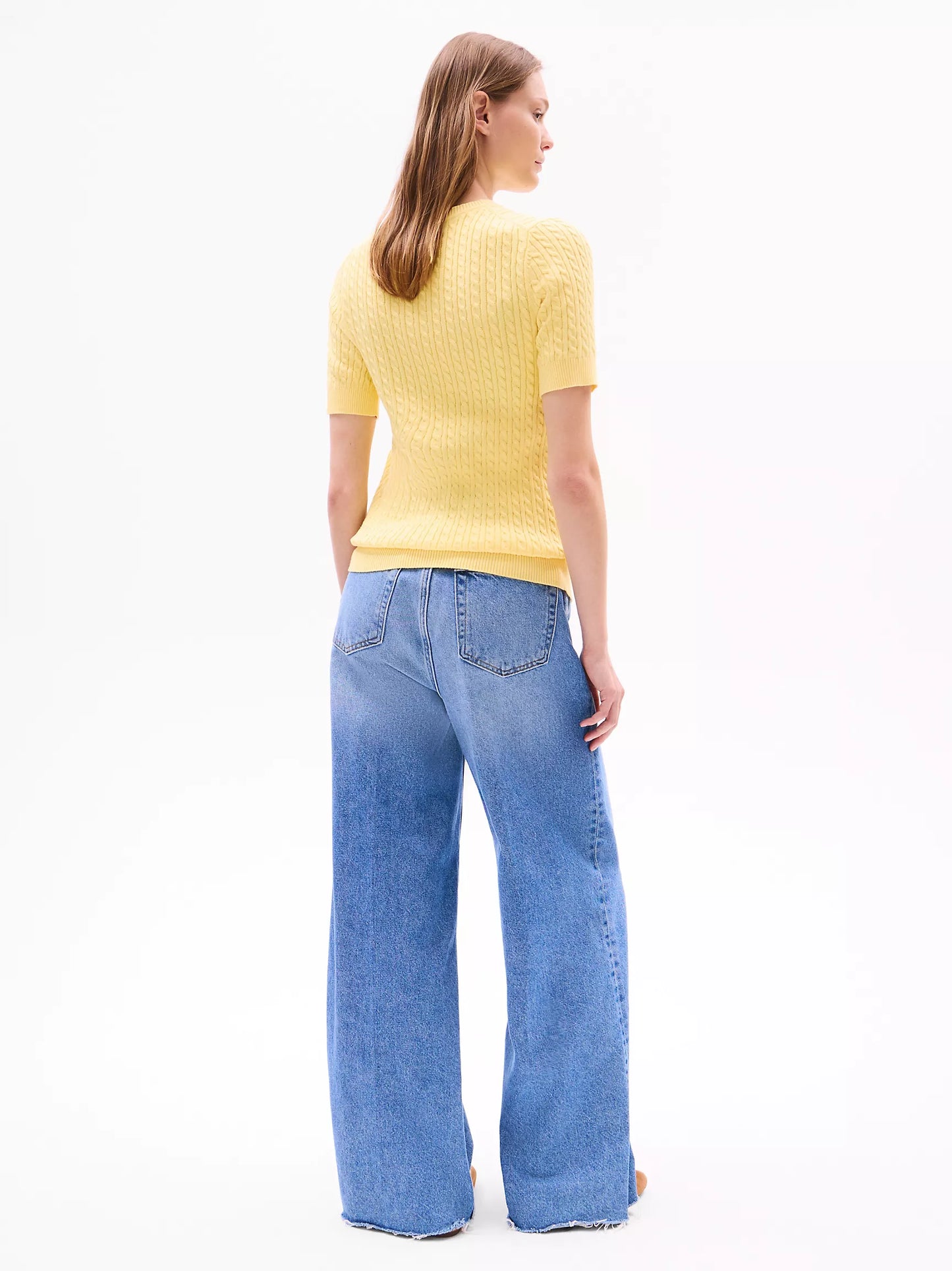 Tommy Hilfiger Tommy Short-Sleeve Cable Knit Sweater