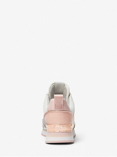 Michael Kors Maddy Color-Block Mixed-Media Trainer