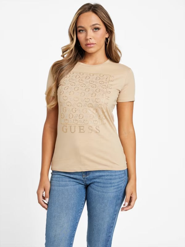 Guess Naty Crewneck Rhinestone Tee