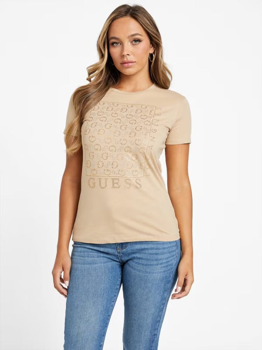 Guess Naty Crewneck Rhinestone Tee