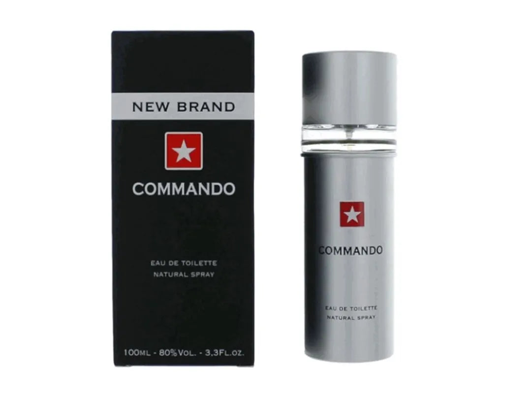 New Brand Perfumes Commando Cologne for Men 100ml EDT Spray