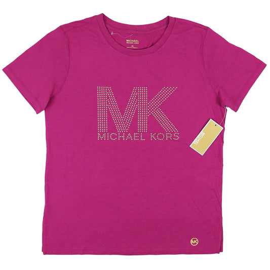 Michael Kors Womens MK Logo Short Sleeve T Shirt