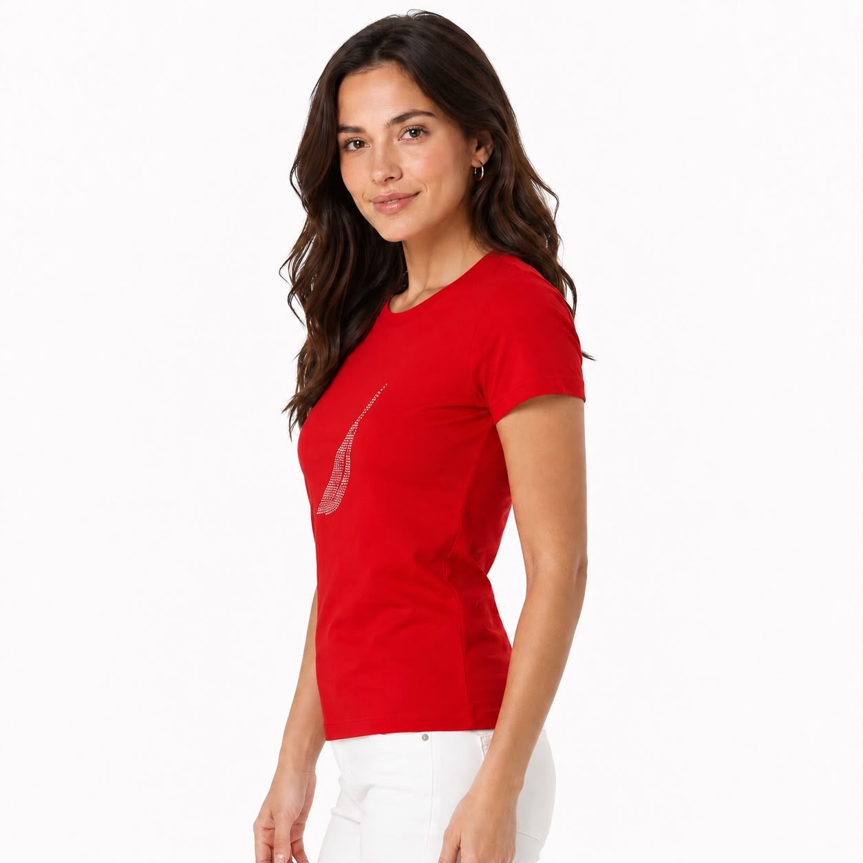 Náutica Womens Studded Graphic T-Shirt