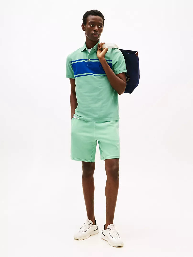 Tommy Hilfiger-Slim Fit Block Stripe Polo