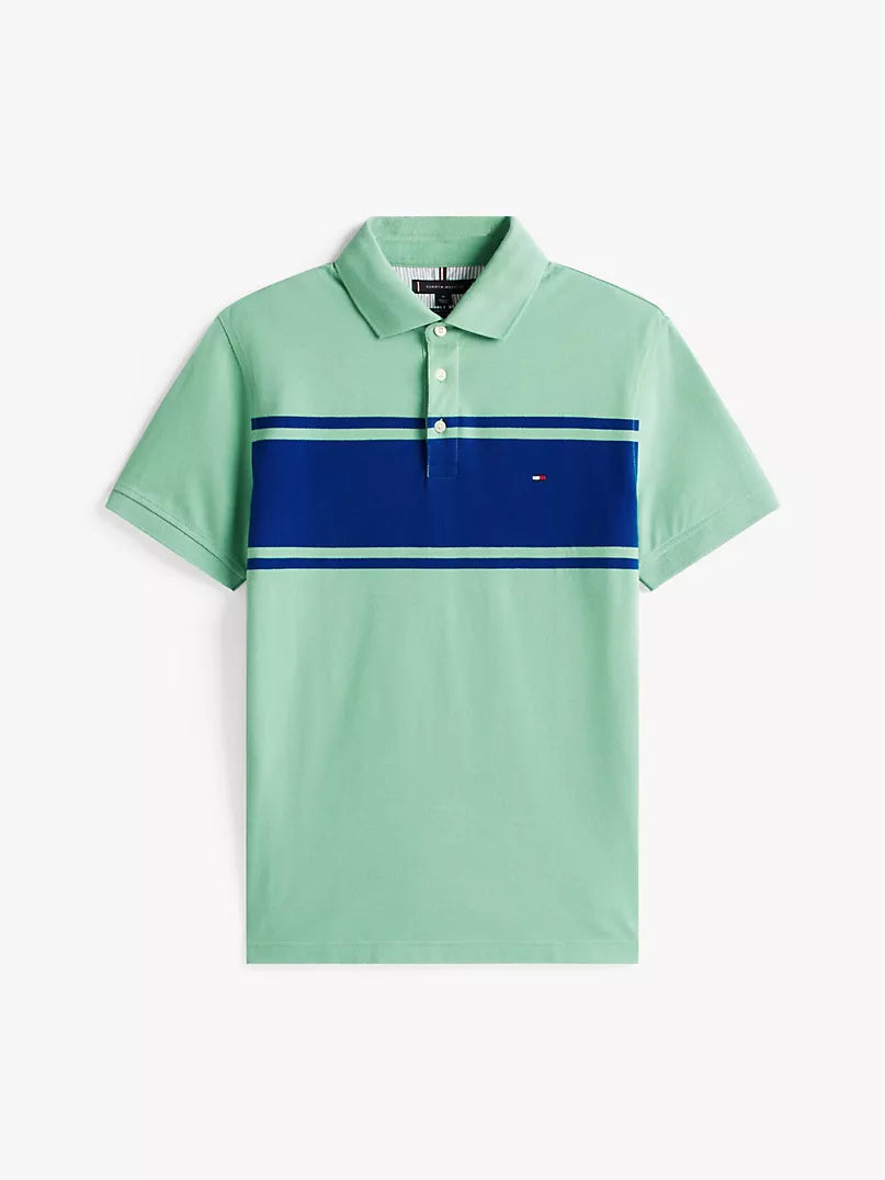 Tommy Hilfiger-Slim Fit Block Stripe Polo