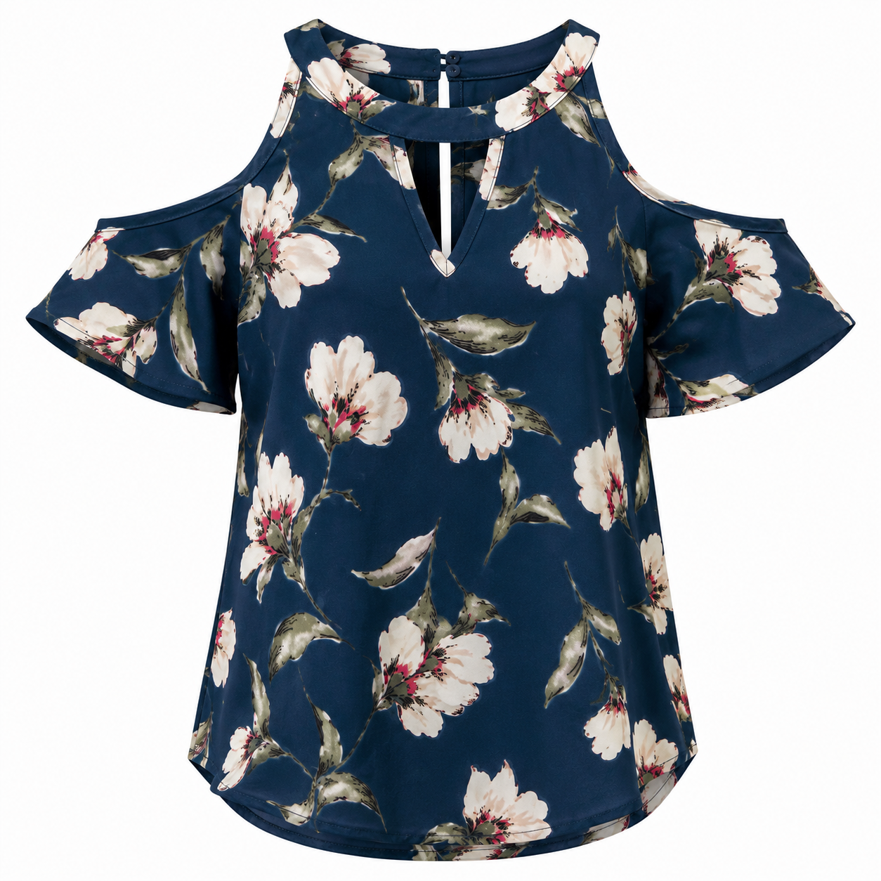 Sienna Sky Cold shoulder style blouse bare shoulders