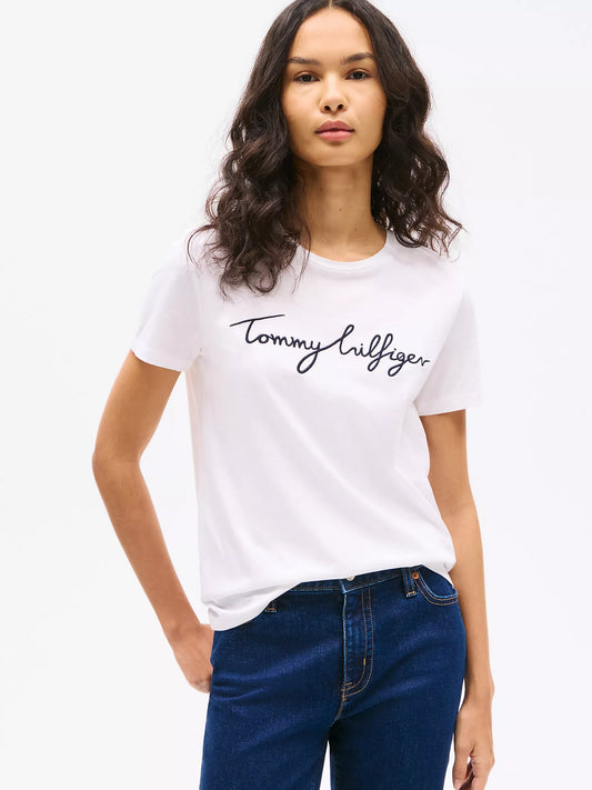Tommy Hilfiger Embroidered Signature Crewneck T-Shirt