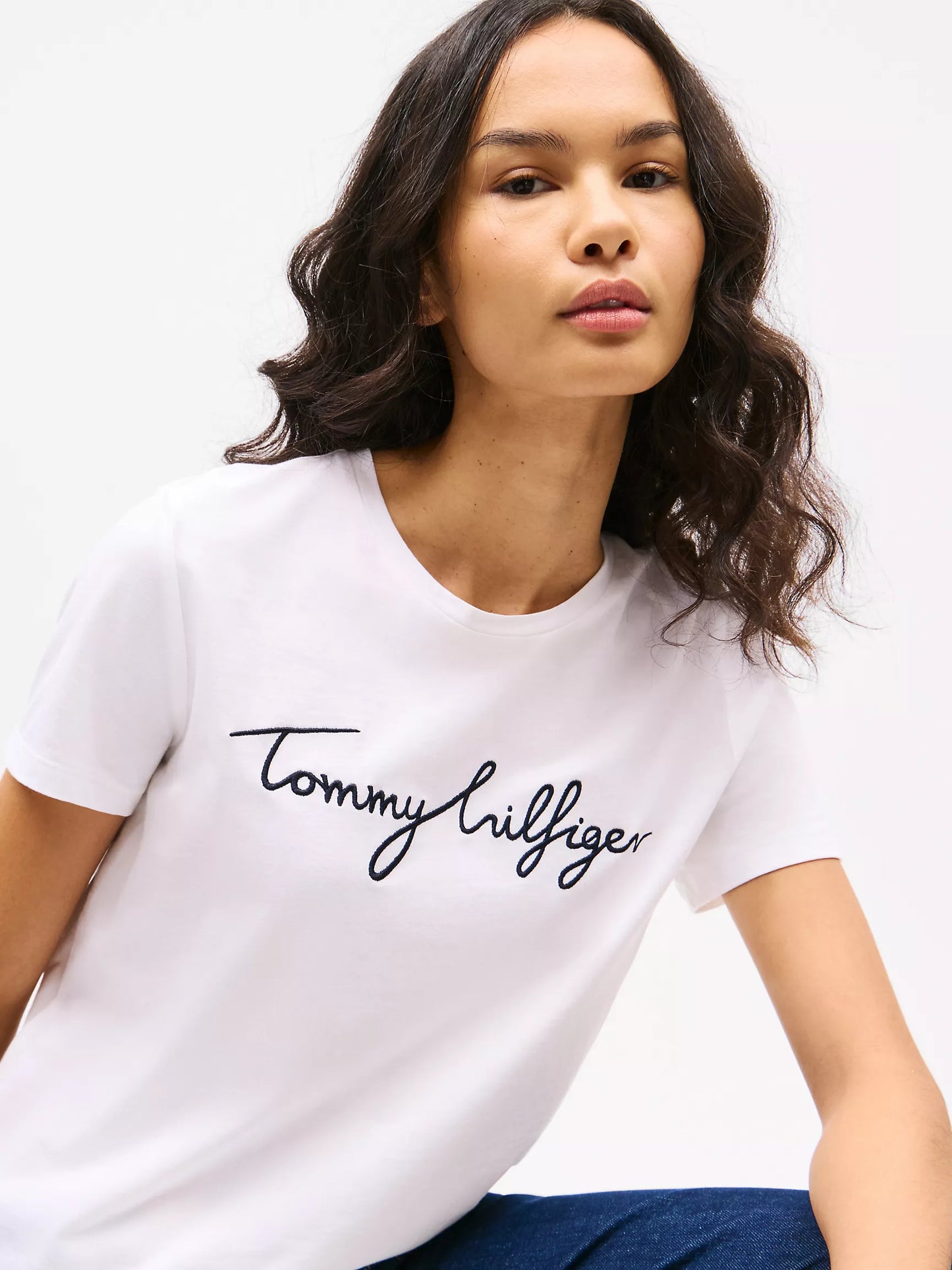 Tommy Hilfiger Embroidered Signature Crewneck T-Shirt