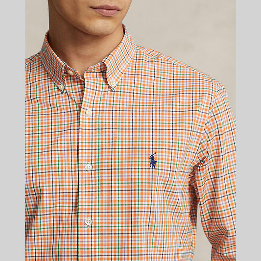 Polo Ralph Lauren  slim fit plaid stretch poplin shirt