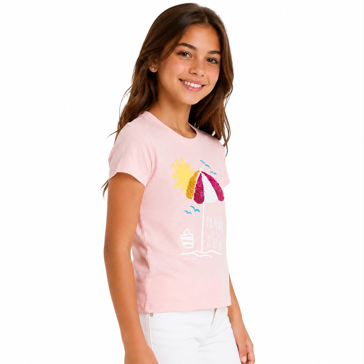 Nautica Short-sleeved graphic t-shirt for girls