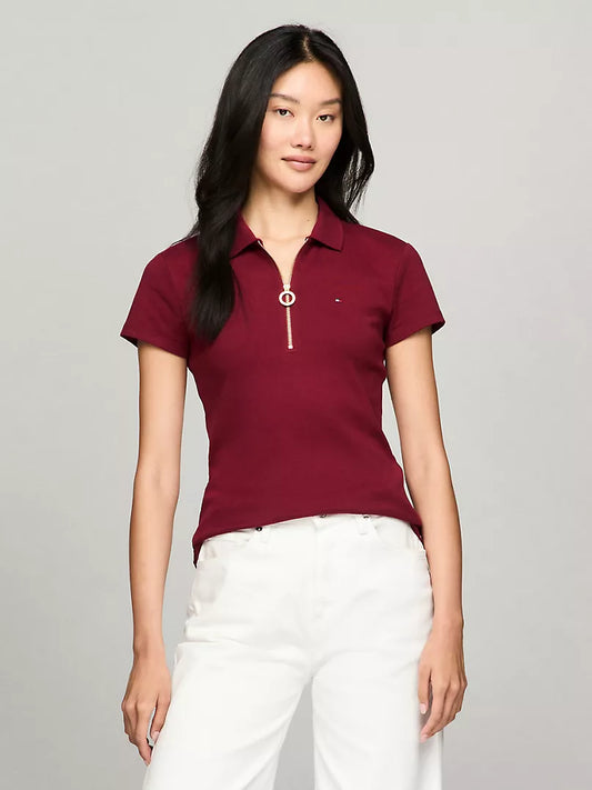 Tommy Hilfiger Slim Fit Zip Polo