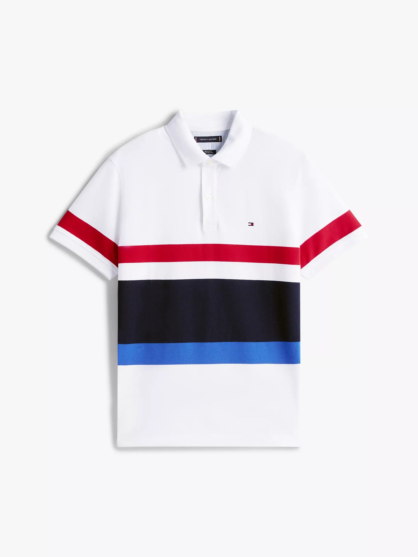Tommy Hilfiger-Regular Fit Block Stripe Polo