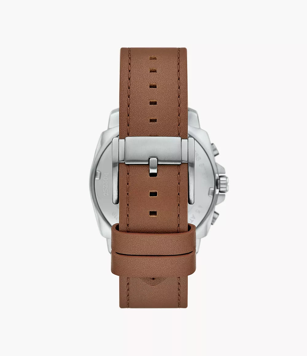 Fossil Privateer Chronograph Brown Leather Watch