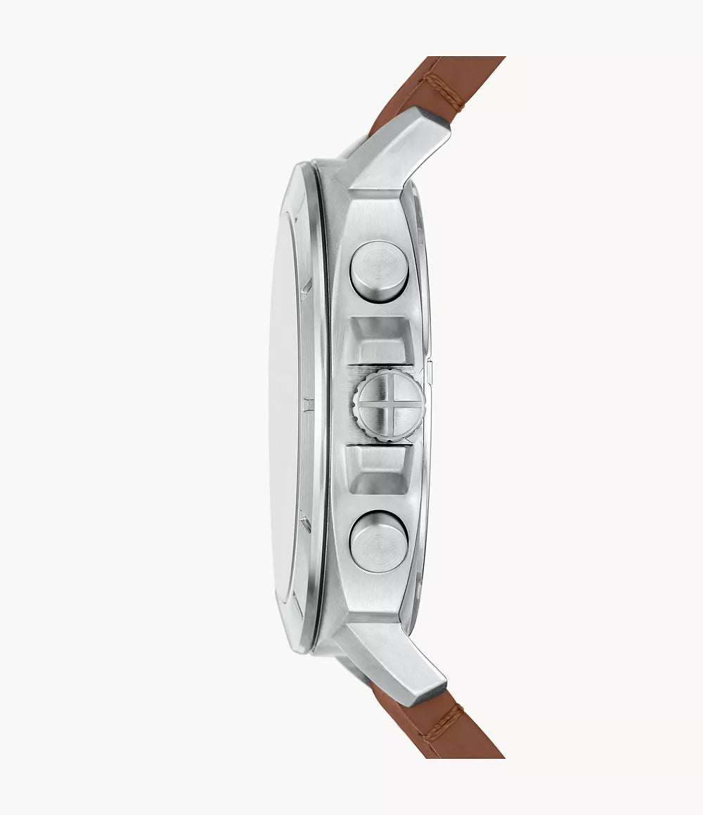 Fossil Privateer Chronograph Brown Leather Watch