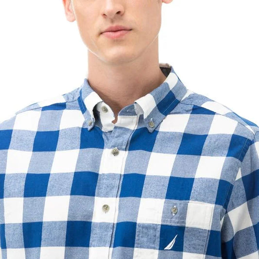 Nautica CLASSIC FIT LONG SLEEVE GINGHAM SHIRT